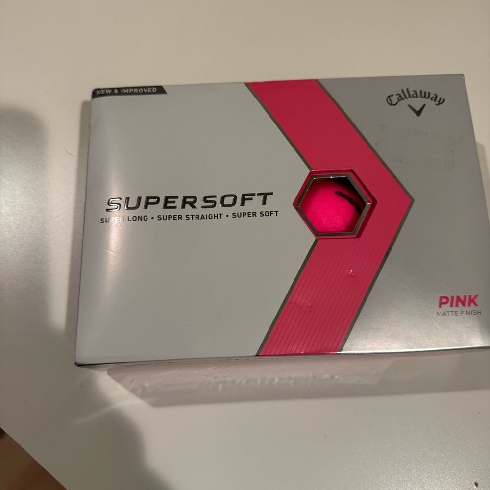 Callaway Supersoft Pink Golf Balls - Matte Finish